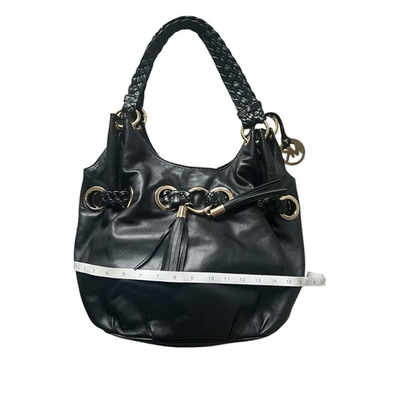 Michael Kors Women’s Black Shoulder Bag with Gold Tone Hardware - Picture 3 of 4